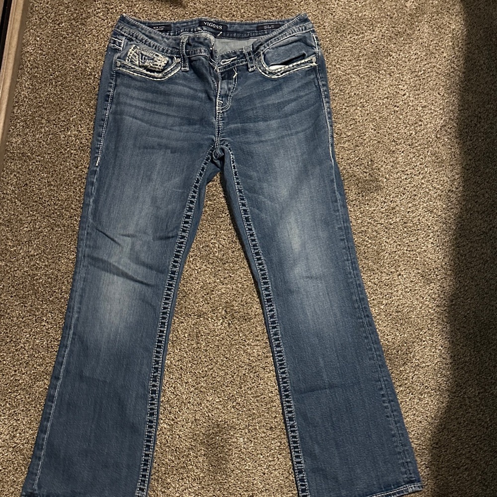 Vigoss Women's Boot Cut Blue Jeans